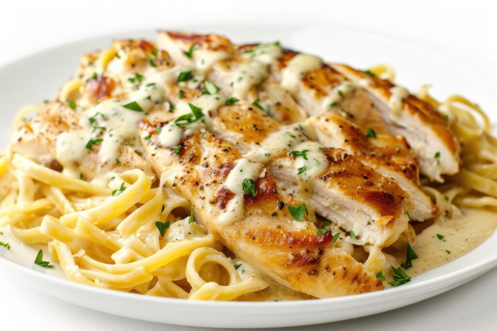 Garlic Parmesan Chicken Pasta in 30 Minutes