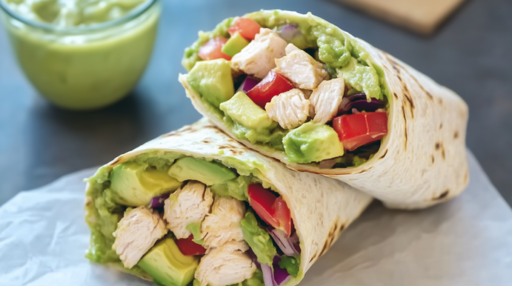 Low-Calorie Chicken Avocado Wrap for a Healthy Lifestyle