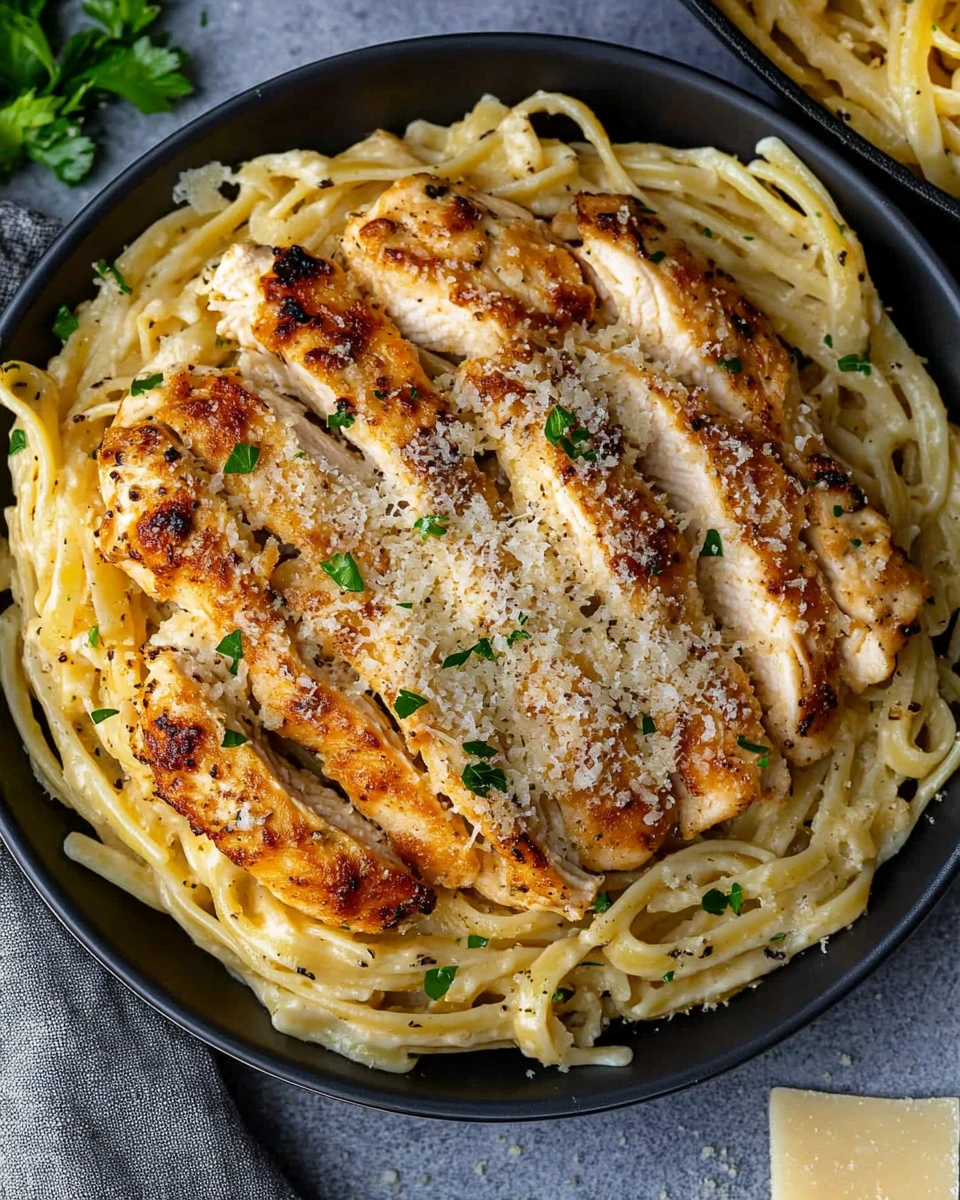 Garlic Parmesan Chicken Pasta